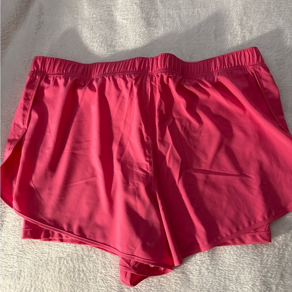 NWT women’s New Balance sport short 2 in 1 athletic shorts pink size XL - Picture 5 of 6